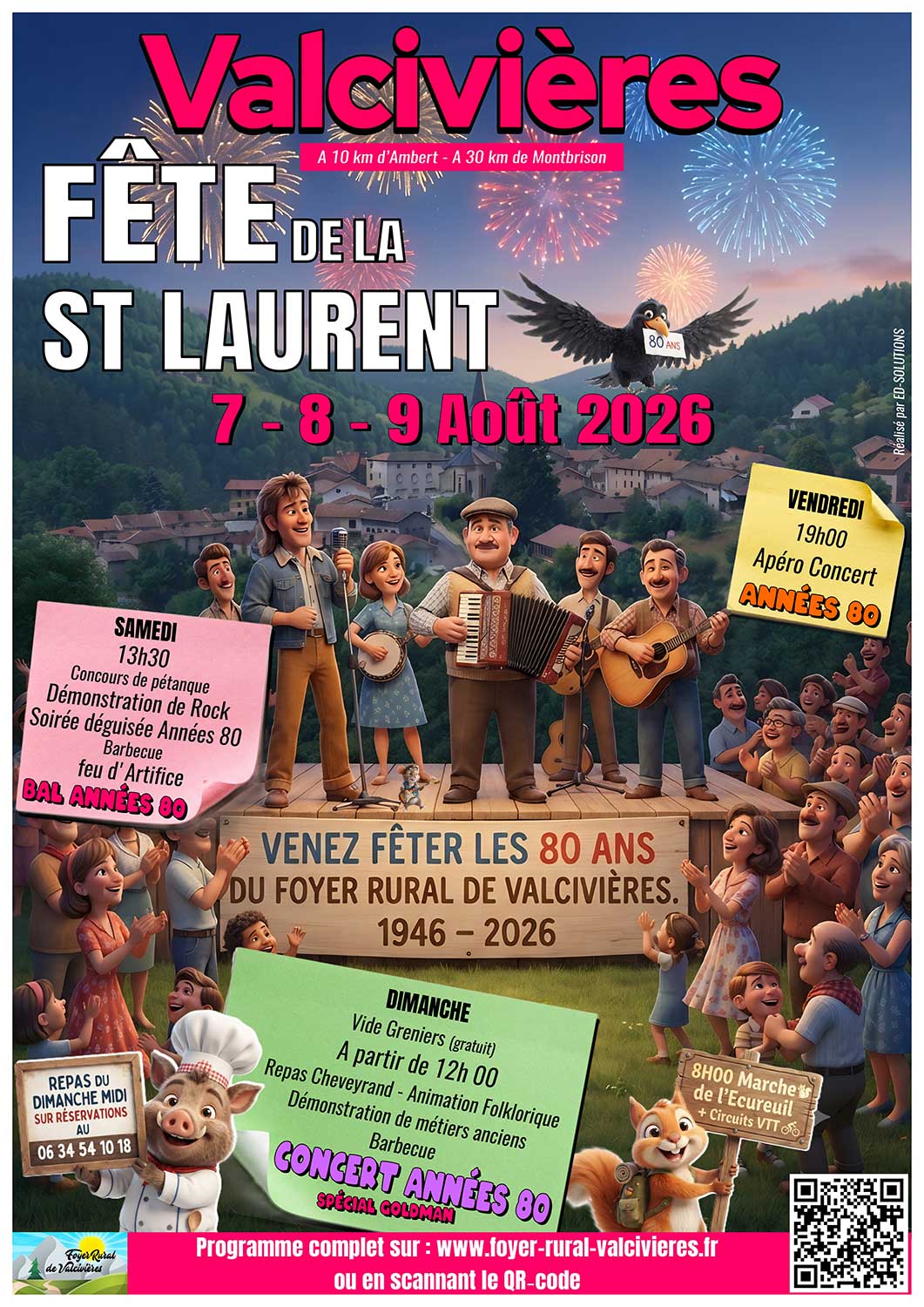 Affiche de la fête patronale de la St Laurent 2026