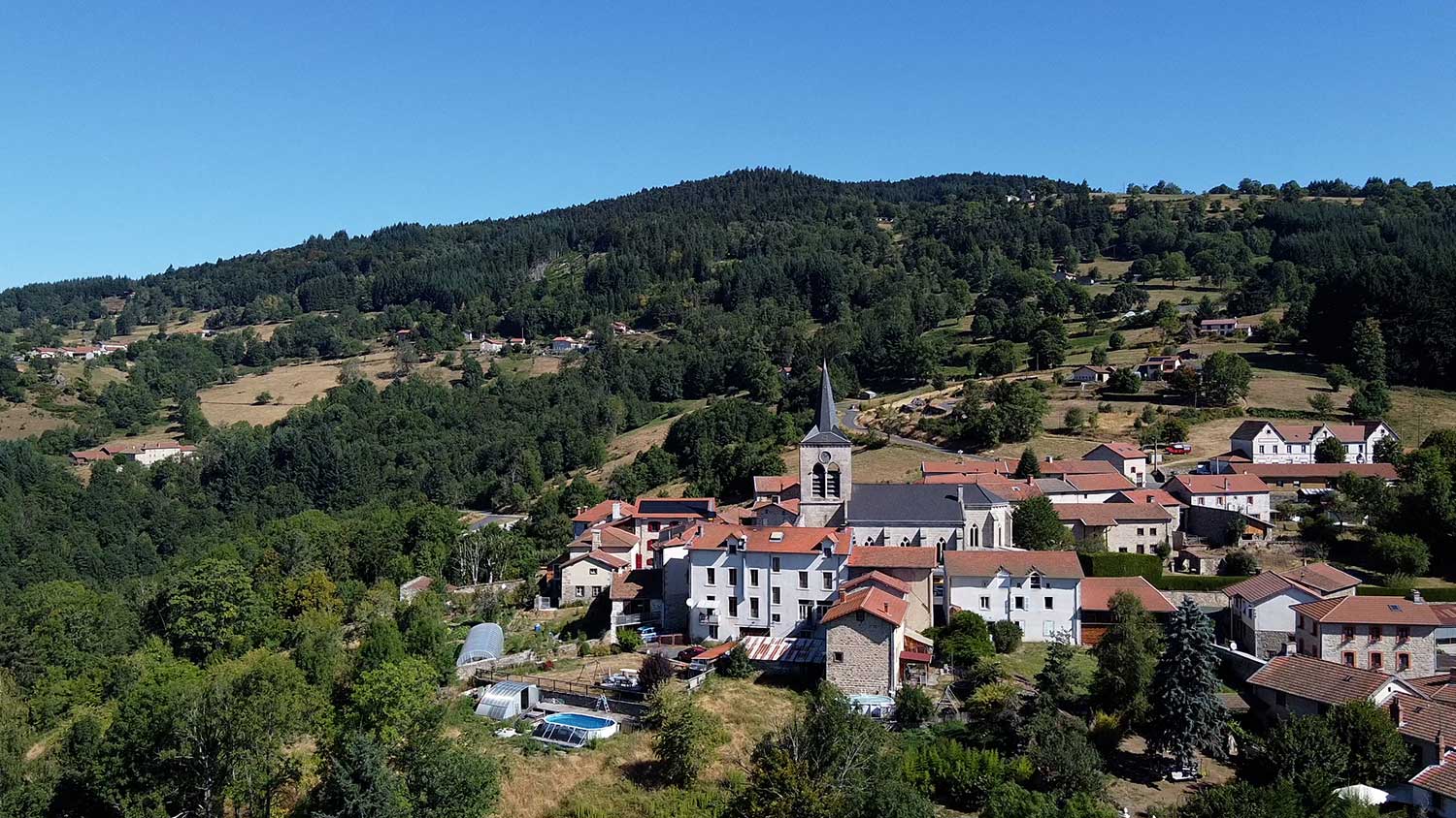 Le village vu du ciel